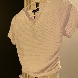 White workout outfit size large more like m/l